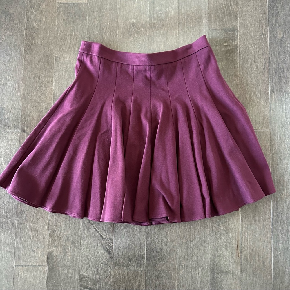 Tibi Purple Mini Skirt